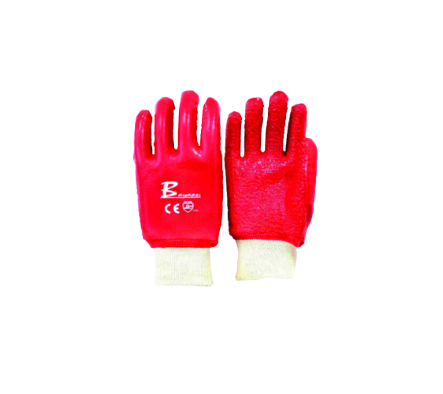 PVC Knit Wrist Heavy Duty Gloves